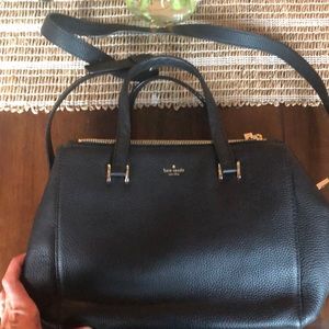 Kate spade black leather handbag